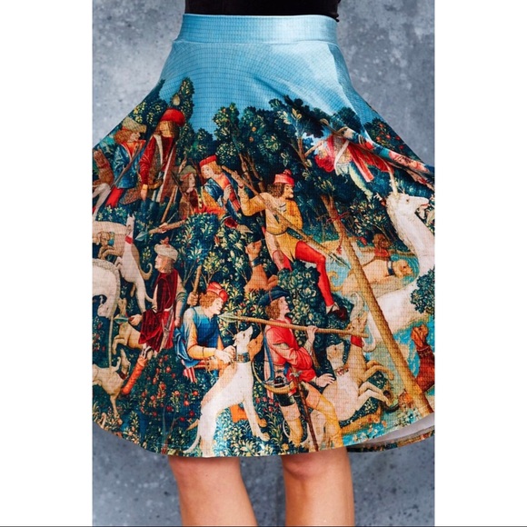 Blackmilk Skirts Blackmilk Unicorn Hunt Velvet Midi Skirt History